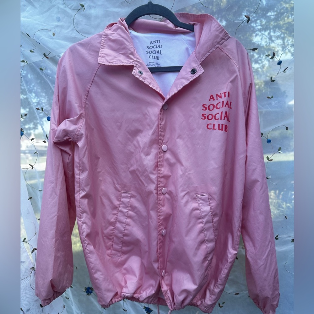 Anti Social Social Club Light Pink Windbreaker